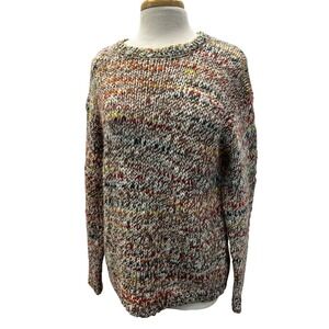 Best Mountain Sweater Womens 2 Multi Excellent Wool Blend Chunky Knit Pullover